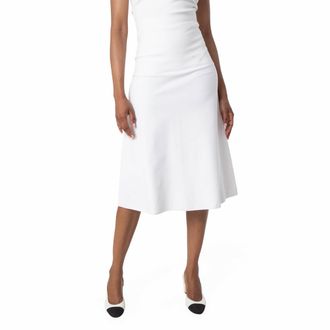 Ferragamo Ferragamo Womens A-Line Midi Skirt