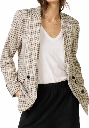 Rails Jac Blazer In Blue Bay Check