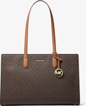 Michael Kors Scarlett Medium Signature Logo Tote Bag