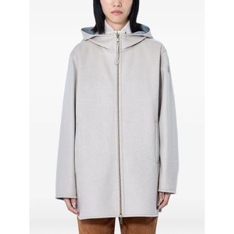 Moncler Hooded Zip-front Coat