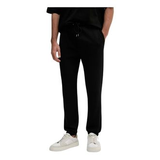 Michael Kors Joggers van katoenmix met reli&euml;flogo - Heren - Broeken - Zwart - Maat: 2XL Katoen