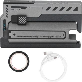 OEM Cargador De Bater&iacute;a M&oacute;vil 2 En 1, Cargador Port&aacute;til Delgado Y Reutilizable 20700, Cargador De Bater&iacute;a De Litio, Estuche De Carga De Bater&iacute;a Reemplazab