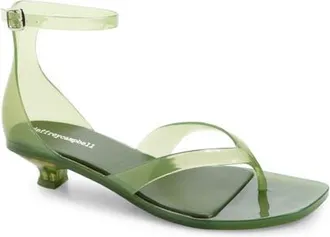 Jeffrey Campbell Gummy Ankle Strap Sandal in Khaki at Nordstrom, Size 10