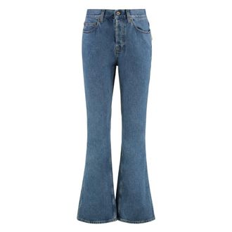 Burberry Flare Jeans, female, Blue, W28, High Rise Bootcut Jeans