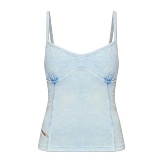 Diesel Sleeveless Tops, female, Blue, Size: 2XS T-Ony Top