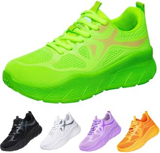 Generic St. Patricks Day Shoes for Women Fashion Lightweight Breathable Orthotic Wedge Walking Sneakers Arch Support Slip On Platform Gym Running Trainers Ten
