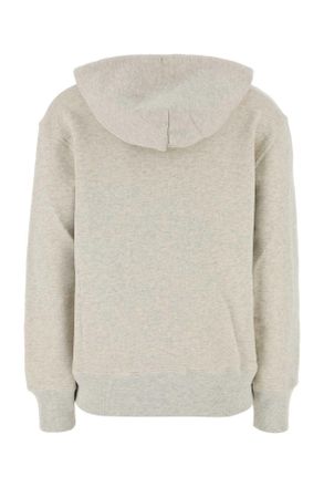 Autry Womens Melange Light Grey Cotton Main Wom Sweatshirt A2jm Exterior: Felpe
