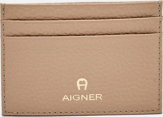 Aigner Beige Leather Card Holder