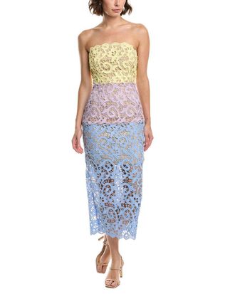 Milly Kait Lace Midi Dress