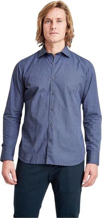 Tintoria Mattei Camicia Manica Lunga - Heren - Casual Overhemden - Blauw - 3XL - Katoen - Overhemden