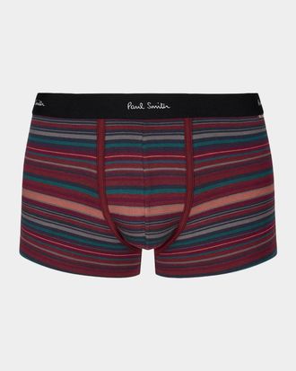 Paul Smith Men & apos;s Trent Yarn-Dyed Stripe Boxer Briefs