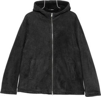 Lardini Jassen, Heren, Zwart, L, Grijze Hoodie met Rits