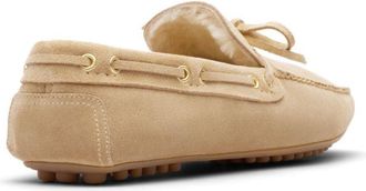 Car Shoe Mens Loafer Ecru Suede