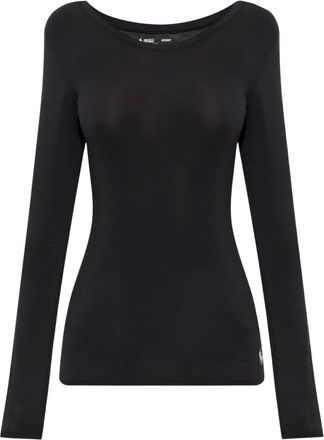 Polo Ralph Lauren Tops, Dames, Zwart, XS, Katoen, Logo Lingerie Top