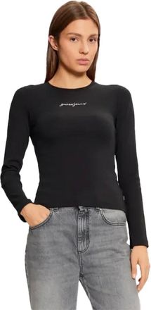 Guess Mujer, Camisetas, Negro, Talla: S