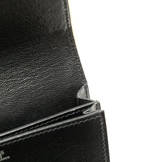 Hermès Portemonnaies - 2002 Box Calf Card Holder - Gr. unisize - in Schwarz - für Damen