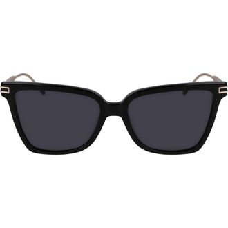 Ferragamo Gancini 56mm Butterfly Sunglasses in Black at Nordstrom Rack