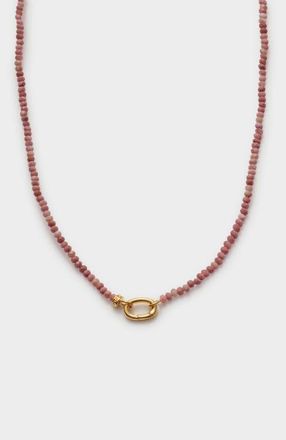 Katie Loxton Rhodochrosite Necklace in Gold at Nordstrom, Size 16
