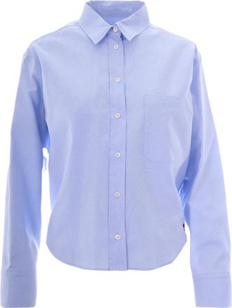 Max Mara Nuoro Katoenen Oxford Overhemd - Dames - Overhemden - Blauw - XS - Katoen - Overhemden