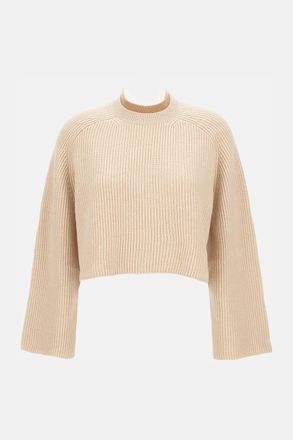Max Mara Ribbed Double-collar Pullover