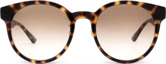 Gucci Bril met rond montuur - Bruin