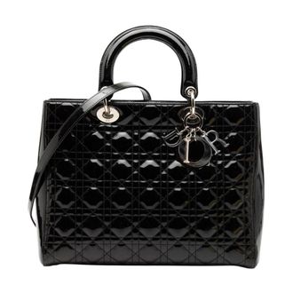 Dior Pre-owned Gestructurede Top Handle Tas - Dames - Pre-owned - Zwart - Maat: ONE Size