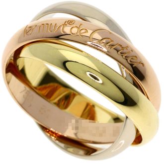 Cartier Trinity Pink White Yellow Band Ring (Pre-Owned)