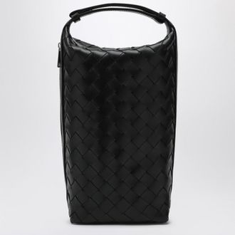 Bottega Veneta Vertical Intrecciato Wallace black pouch