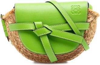 Loewe Pre-owned Loewe Mini Raffia Gate Crossbody Ladies O0ZSGJJ71K74X3ZV