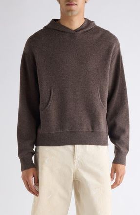 Acne Studios Klama Hooded Cashmere Blend Sweater in Walnut Brown at Nordstrom, Size Medium