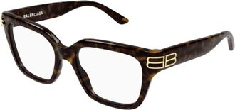 Balenciaga Bb 0437O Vierkant Montuur - unisex - Brillen - Bruin - 54 MM - Accessoires