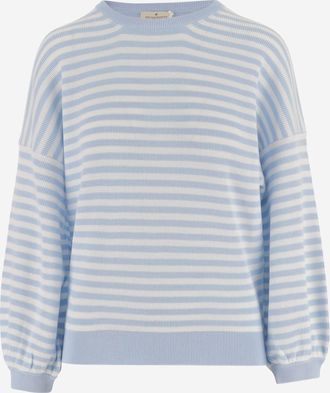 Bruno Manetti katoenen gestreept breisel