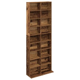 vidaXL Cabinet Para Cds Madera Envejecida 65 X 23,5 X 175 Cm Vidaxl