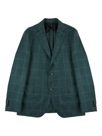 Incotex window-pane blazer - Green