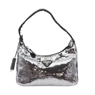 Prada Pre-owned Vintage Nylon Shoulder Bag - Dames - Pre-owned - Grijs - Maat: ONE Size Nylon