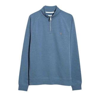 Farah Heren Quarter Zip Sweatshirt (Blauw)