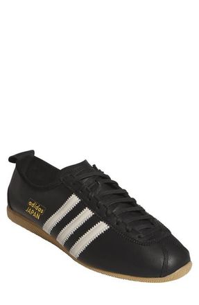 adidas Gender Inclusive Japan Low Top Sneaker in Black/Alumina/Gold Metallic at Nordstrom, Size 10.5 Womens