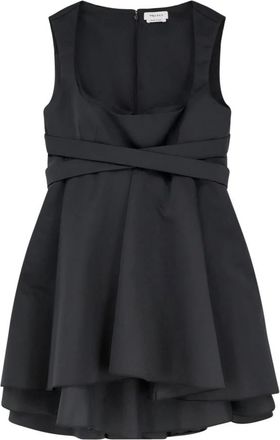 Alexander McQueen Alexander Mc Queen Kleedjes Black - Dames - Korte kleedjes - Zwart - XS - Polyester - Kleedjes