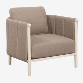 Sklum Sill&oacute;n De Jard&iacute;n En Boucl&eacute; Y Aluminio Boleni Sklum