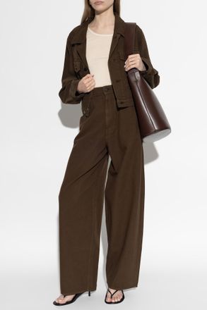Christophe Lemaire Denim Jacket, Womens, Brown