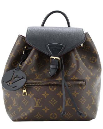 Louis Vuitton Black Monogram Canvas & Leather Montsouris Nm Pm (Authentic Pre- Loved)