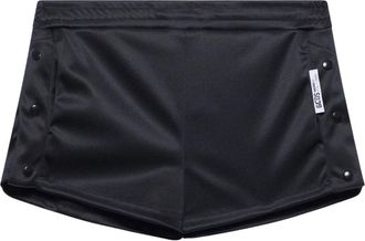 GCDS Buttons Sweatshorts - Dames - Bermuda - Zwart - XS - Polyester - Korte Broeken