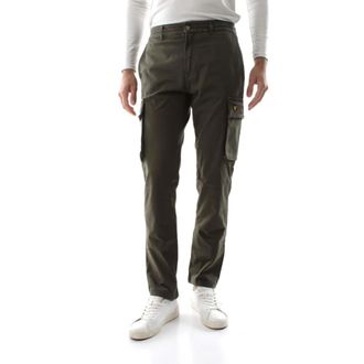 Lyle & Scott Heren, Broeken, Groen, Maat: W31 Leer