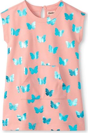 Hatley Kids Butterfly Print Dress in Apricot Blush at Nordstrom, Size 4T