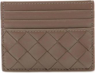 Bottega Veneta Pre-owned Wallets, female, Brown, Size: ONE SIZE Pre-owned Vintage Intrecciato Leather Card Holder