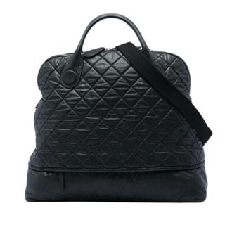 Chanel Bolso de viaje acolchado de lona revestida Pre-owned - Pre-owned - Mujer - Negro - ONE SIZE