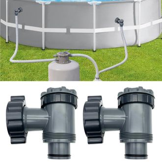 OEM V&aacute;lvula De Entrada/salida Para Bomba De Filtro De Piscina Elevada Coleman, Intex, Bestway, Repuestos Para Bomba De Piscina, Para Manguera De 38 Mm (b,
