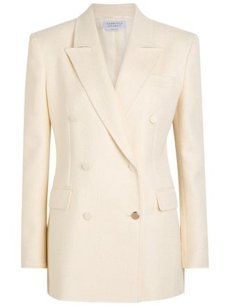 Gabriela Hearst Gavin Double-breasted Silk and Wool-blend Blazer - Ivory - 42 (UK10 / S)