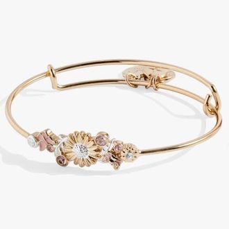 Alex and Ani Floral In-Line EWB in Gold at Nordstrom