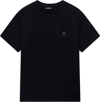 Napapijri T-Shirt NAPAPIJRI S-NINA 941 BLACK BEAUTY, Damen, Gr. XL, schwarz (schwarz beauty), Single Jersey, Obermaterial: 100% Baumwolle, unifarben, regular fi